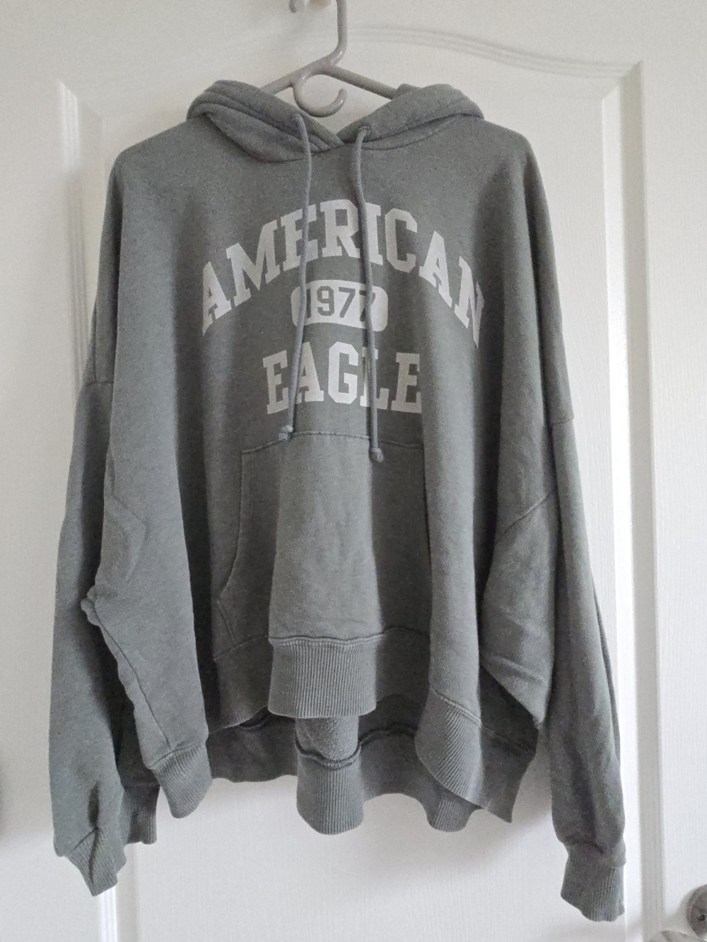 American Eagle Outfitters Green Logo Hoodie